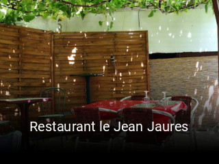 Restaurant le Jean Jaures plan d'ouverture