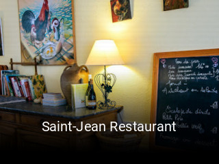 Saint-Jean Restaurant heures d'ouverture