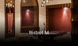 Bistrot M plan d'ouverture