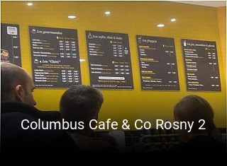 Columbus Cafe & Co Rosny 2 heures d'ouverture