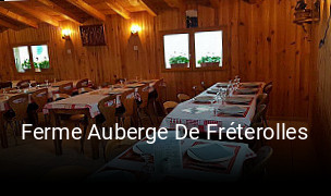 Ferme Auberge De Fréterolles heures d'affaires