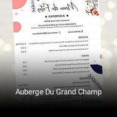 Auberge Du Grand Champ ouvert