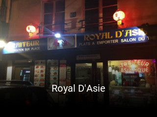 Royal D'Asie heures d'affaires
