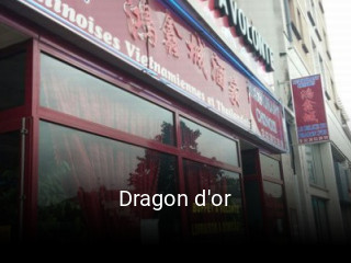 Dragon d'or ouvert