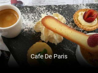 Cafe De Paris ouvert