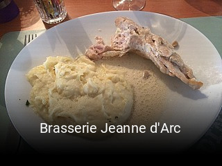 Brasserie Jeanne d'Arc plan d'ouverture