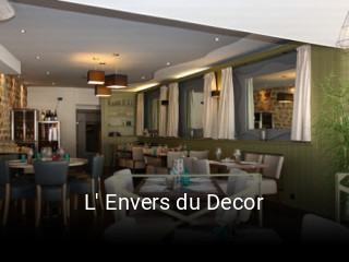 L' Envers du Decor heures d'ouverture