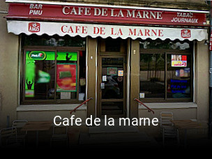 Cafe de la marne ouvert