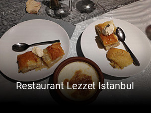 Restaurant Lezzet Istanbul plan d'ouverture