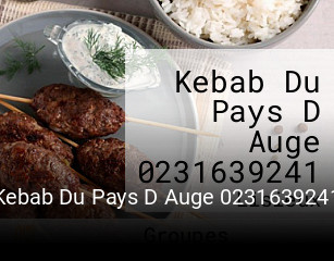 Kebab Du Pays D Auge 0231639241 heures d'ouverture