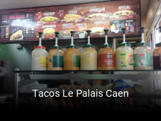 Tacos Le Palais Caen plan d'ouverture