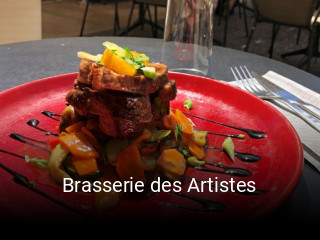 Brasserie des Artistes heures d'ouverture