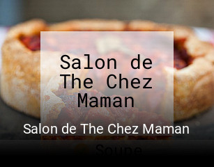 Salon de The Chez Maman plan d'ouverture