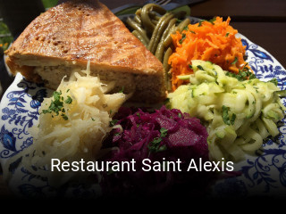 Restaurant Saint Alexis plan d'ouverture