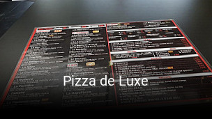 Pizza de Luxe plan d'ouverture