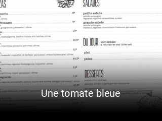 Une tomate bleue heures d'affaires