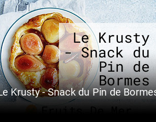 Le Krusty - Snack du Pin de Bormes plan d'ouverture