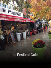 Le Festival Cafe plan d'ouverture