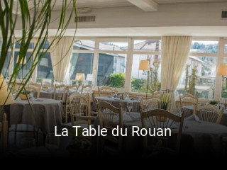 La Table du Rouan heures d'affaires