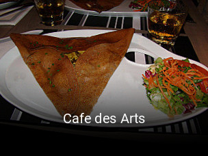 Cafe des Arts plan d'ouverture