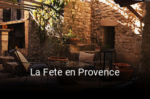 La Fete en Provence plan d'ouverture