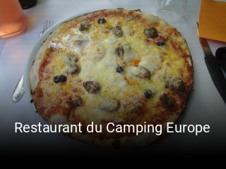 Restaurant du Camping Europe heures d'affaires