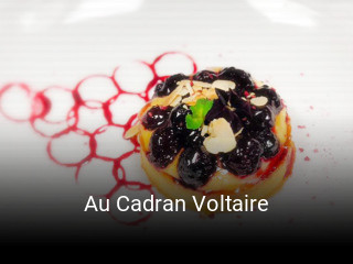 Au Cadran Voltaire heures d'ouverture