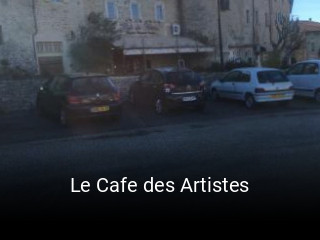 Le Cafe des Artistes plan d'ouverture