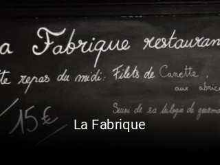 La Fabrique heures d'affaires