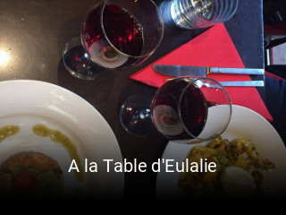 A la Table d'Eulalie plan d'ouverture