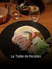 La Table de Nicolas ouvert