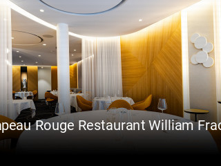 Chapeau Rouge Restaurant William Frachot heures d'ouverture