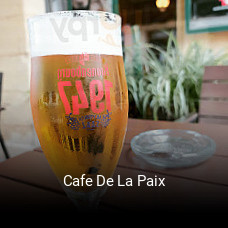 Cafe De La Paix heures d'affaires