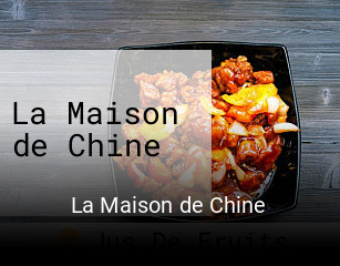 La Maison de Chine ouvert