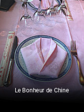 Le Bonheur de Chine ouvert