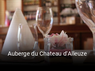 Auberge du Chateau d'Alleuze ouvert