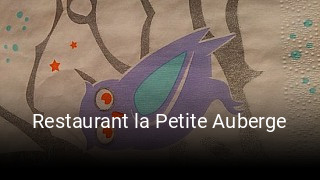 Restaurant la Petite Auberge plan d'ouverture