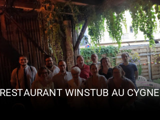 RESTAURANT WINSTUB AU CYGNE plan d'ouverture