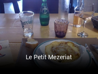 Le Petit Mezeriat ouvert