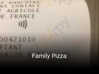 Family Pizza plan d'ouverture