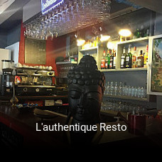 L'authentique Resto plan d'ouverture