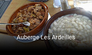 Auberge Les Ardeilles heures d'ouverture