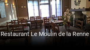 Restaurant Le Moulin de la Renne heures d'ouverture