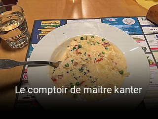 Le comptoir de maitre kanter heures d'affaires