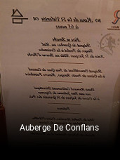 Auberge De Conflans ouvert