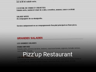 Pizz'up Restaurant plan d'ouverture