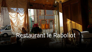 Restaurant le Raboliot plan d'ouverture