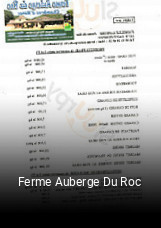 Ferme Auberge Du Roc heures d'affaires