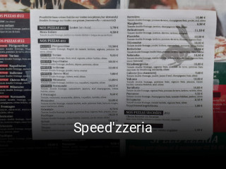 Speed'zzeria heures d'ouverture