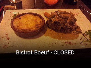 Bistrot Boeuf - CLOSED plan d'ouverture